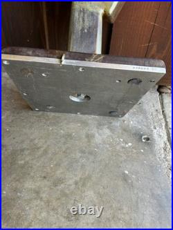 Mid Century Cubist Chrome Metal Wood Abstract Sculpture Vintage Signed