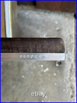 Mid Century Cubist Chrome Metal Wood Abstract Sculpture Vintage Signed