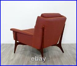 Mid Century Modern Early Sculptural Wood Lounge Armchair Vladimir Kagan 1950s