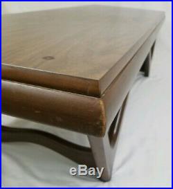 Mid-Century Modern coffee table sculptural walnut wood retro Vintage