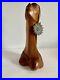 Mid Century Wood Sculpture Woman Bust Lepanto Crafts Vintage Phallic Shape READ