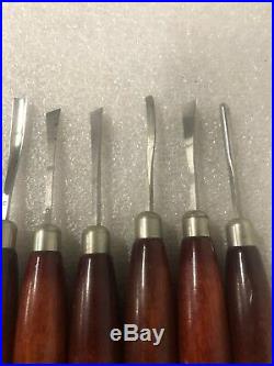 Millers Falls Set Fine Wood Carving Chisels Woodworking Vintage Working Tools