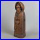 Monaco Frate Bottle Holder Carved Wood Sculpture Vintage Collection 1960s
