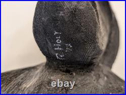 OOAK Hand-Carved Wooden Gorilla Sculpture Signed Vintage 1972 10 Tall