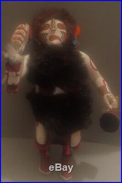 Old Native American Large Vintage Hopi Heheya Katsina Kachina Doll Wood Carving