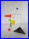 One Of A Kind Vintage Metal Wire / Wood Stabile Mobile Kinetic Sculpture Signed