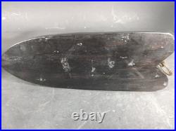 Pair Of Vintage African Heavy Ebony Wood Women Tribal Wall Sculpture