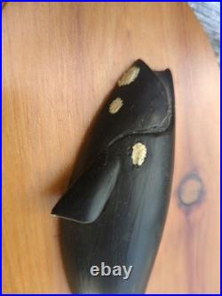 Pair Vintage Nantucket Paul McCarthy Whale Carving Plaque Wood Signed Maritime Pair Vintage Nantucket Paul McCarthy Whale Carving Plaque Wood Signed Maritime