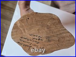 Pair Vintage Natural Wood Sculptures Cypress Knee Burl Look Rustic Cabin Decor