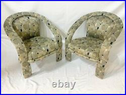 Pair of Vintage Carson's Sculptural Mid Century Modern Lounge Chairs