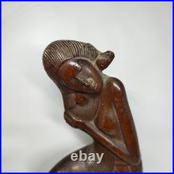 Pita Maha Goddess Wood Sculpture 8 Vintage Mas Bali Carving Ubud Rudolf Bonnet