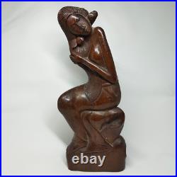 Pita Maha Goddess Wood Sculpture 8 Vintage Mas Bali Carving Ubud Rudolf Bonnet