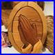Praying Hands JESUS CHRIST Original Vintage Fine Art SOLID WOOD SCULPTURE Plaque