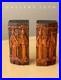 Qing Dynasty Handcarved Scholars Wood Sculpture! Bookends Ming Teak Carving Vtg
