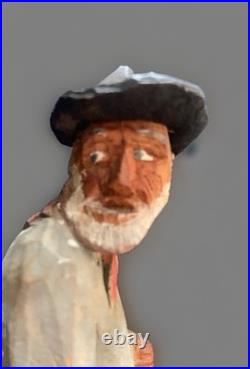RARE 5. VTG Ole the Hermit Wood Carvings Folk Art Olson Primitive Figurine Man