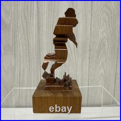 RARE Guillermo Kuhn Sanchez 3d Diver /Coral Art Wood Sculpture 91/100 Vintage