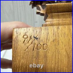 RARE Guillermo Kuhn Sanchez 3d Diver /Coral Art Wood Sculpture 91/100 Vintage