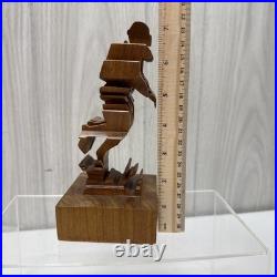 RARE Guillermo Kuhn Sanchez 3d Diver /Coral Art Wood Sculpture 91/100 Vintage