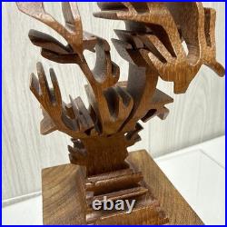 RARE Guillermo Kuhn Sanchez 3d Diver /Coral Art Wood Sculpture 91/100 Vintage