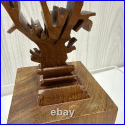 RARE Guillermo Kuhn Sanchez 3d Diver /Coral Art Wood Sculpture 91/100 Vintage