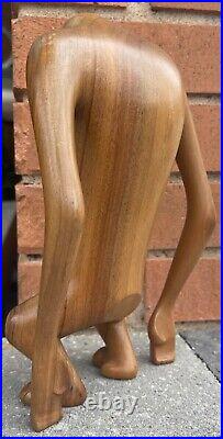 RARE Vintage Handmade Hagenauer Wood Gorilla Sculpture Mid Century Modern 50s