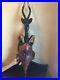 RARE Vintage IGBO TRIBE HORN MASK Gazelle / impala African Wood hand Carving