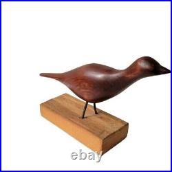 RARE Vintage Paul W Eshelman Wood Bird Carving 5 X 8 PA Folk Art MCM Signed