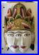 Rama and Sita Bali vintage RARE Carved Handpainted Wood Sculpture mask