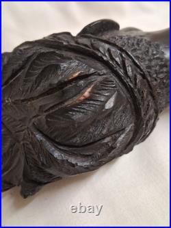 Rare Artwork Caleb Mhere African Sculpture Hand Carved Wood Tribal Hunter