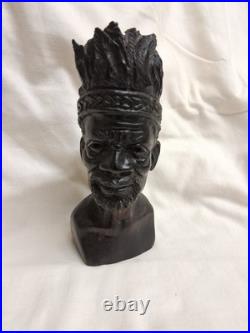 Rare Artwork Caleb Mhere African Sculpture Hand Carved Wood Tribal Hunter