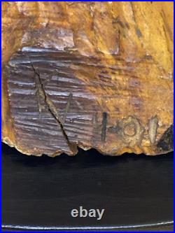 Rare Carved Wood Sculpture Boxing Prize Fighter Vintage Heavy 23 Tall MMA UFC