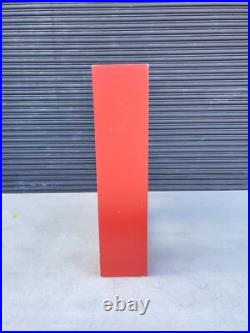 Rare Large Vintage Sidney Guberman Abstract Painted Wood Sculpture Frank Stella