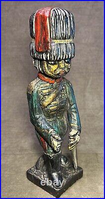 Rare Vintage 1960s Witco Guard Soldier Carving Sculpture Mid Century Modern