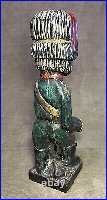 Rare Vintage 1960s Witco Guard Soldier Carving Sculpture Mid Century Modern