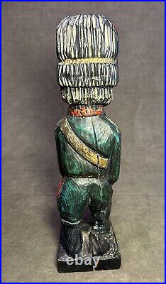 Rare Vintage 1960s Witco Guard Soldier Carving Sculpture Mid Century Modern