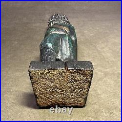 Rare Vintage 1960s Witco Guard Soldier Carving Sculpture Mid Century Modern