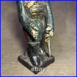 Rare Vintage 1960s Witco Guard Soldier Carving Sculpture Mid Century Modern