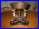 Rare Vintage Bronze Metal Whippet Italian Greyhound 3 Dog Bowl Stand Centerpiece
