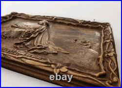 Rare Vintage Hand Carved Jesus Praying in Gethsemane Gospel Trumpet 1941