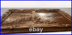 Rare Vintage Hand Carved Jesus Praying in Gethsemane Gospel Trumpet 1941