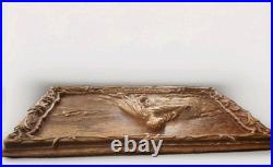 Rare Vintage Hand Carved Jesus Praying in Gethsemane Gospel Trumpet 1941