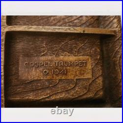 Rare Vintage Hand Carved Jesus Praying in Gethsemane Gospel Trumpet 1941
