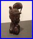 Rare Vintage Hand Carved Wood Sculpture Of The Bust Of An African Woman
