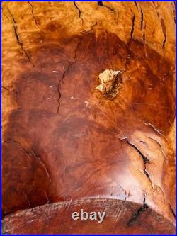 Rare Vintage Korbly Woodworks Abstract Turned Burl Wood Sculpture/ Art Vase