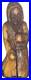 Rare Vintage Wood Carving Boxer Fighter Sculpture 23 Tall Hand Carved MMA UFC