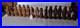 Rare Vtg Figural Chess Set Hand Carved Solid Olive Wood Israel Complete Set (32)