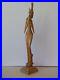 Rare vintage Beautiful Balinese Girl wood carving, Good condition, 20x5
