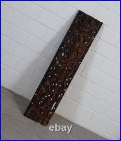 Rare wooden sculpture hand carved from a single piece of tropical wood