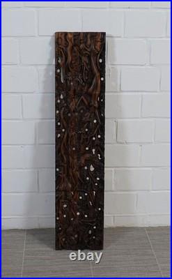 Rare wooden sculpture hand carved from a single piece of tropical wood