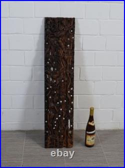 Rare wooden sculpture hand carved from a single piece of tropical wood